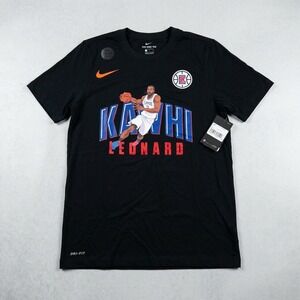 Nike Kawhi Leonard Los Angeles Clippers Dri-Fit T-Shirt Mens Small Black NBA NWT